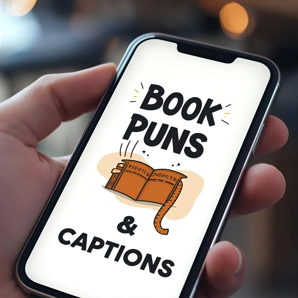 Book Puns for Social Media & Captions