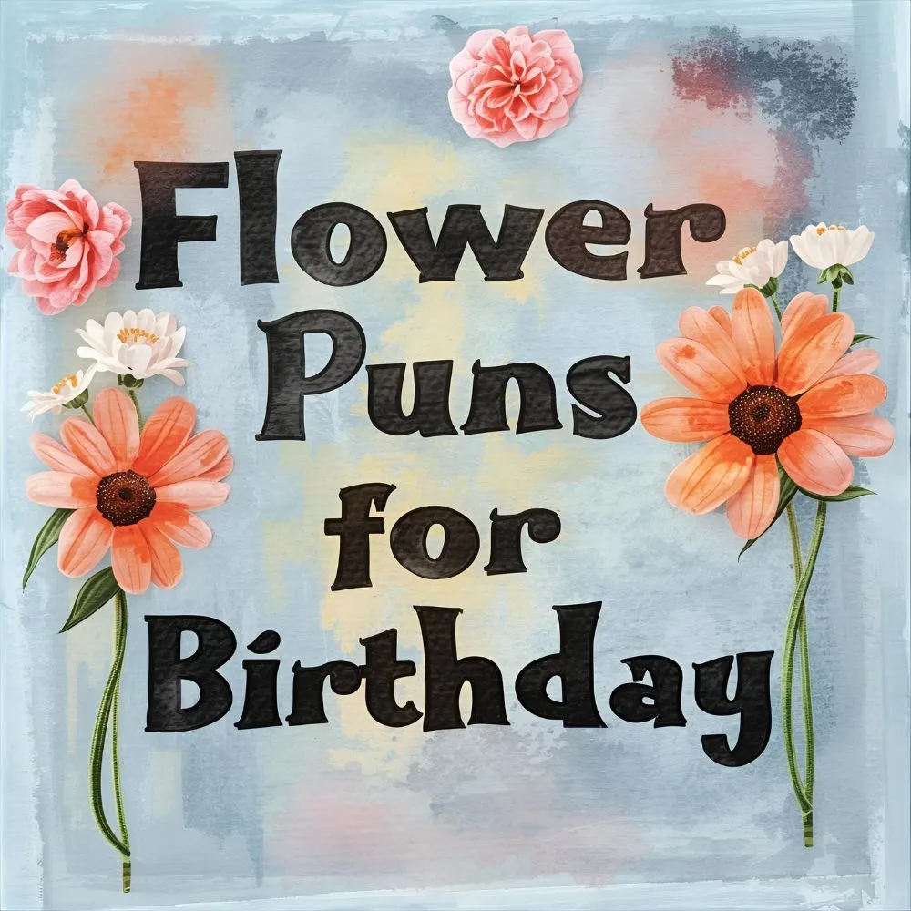Flower Puns for Birthdays