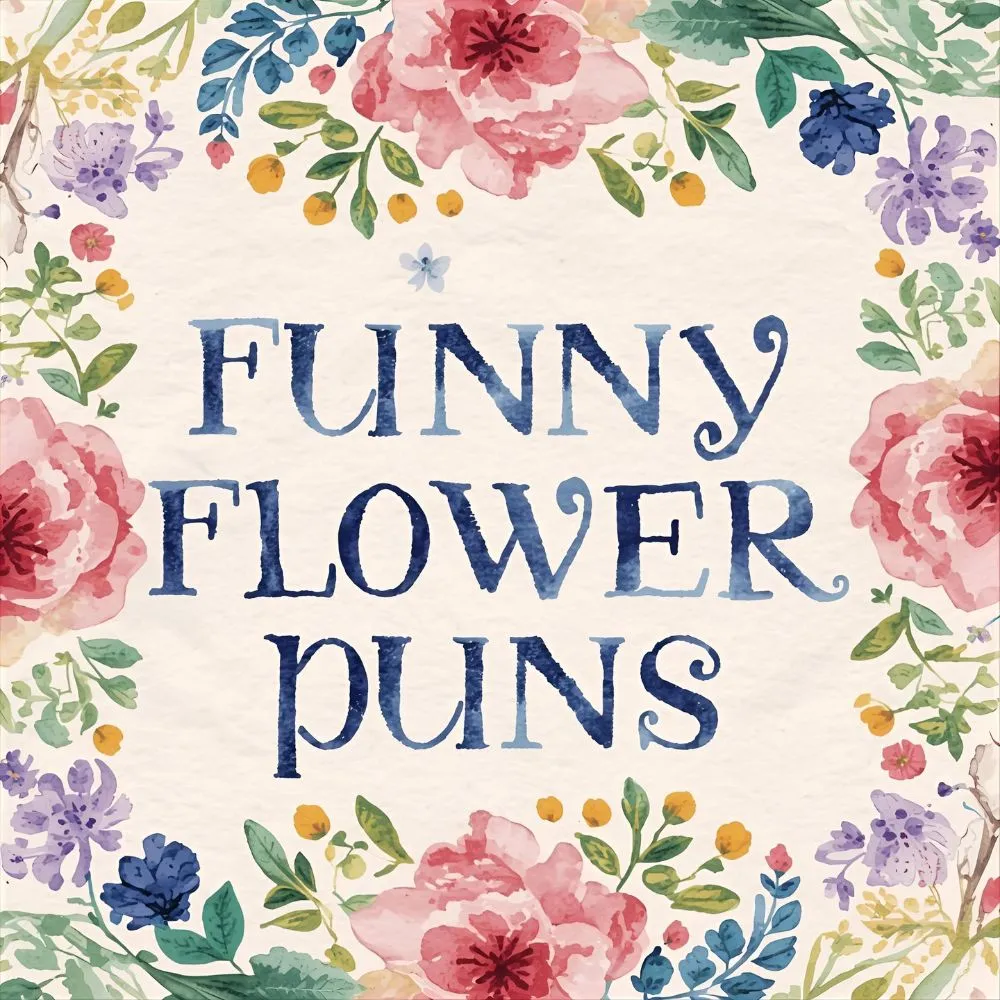 Funny Flower Puns