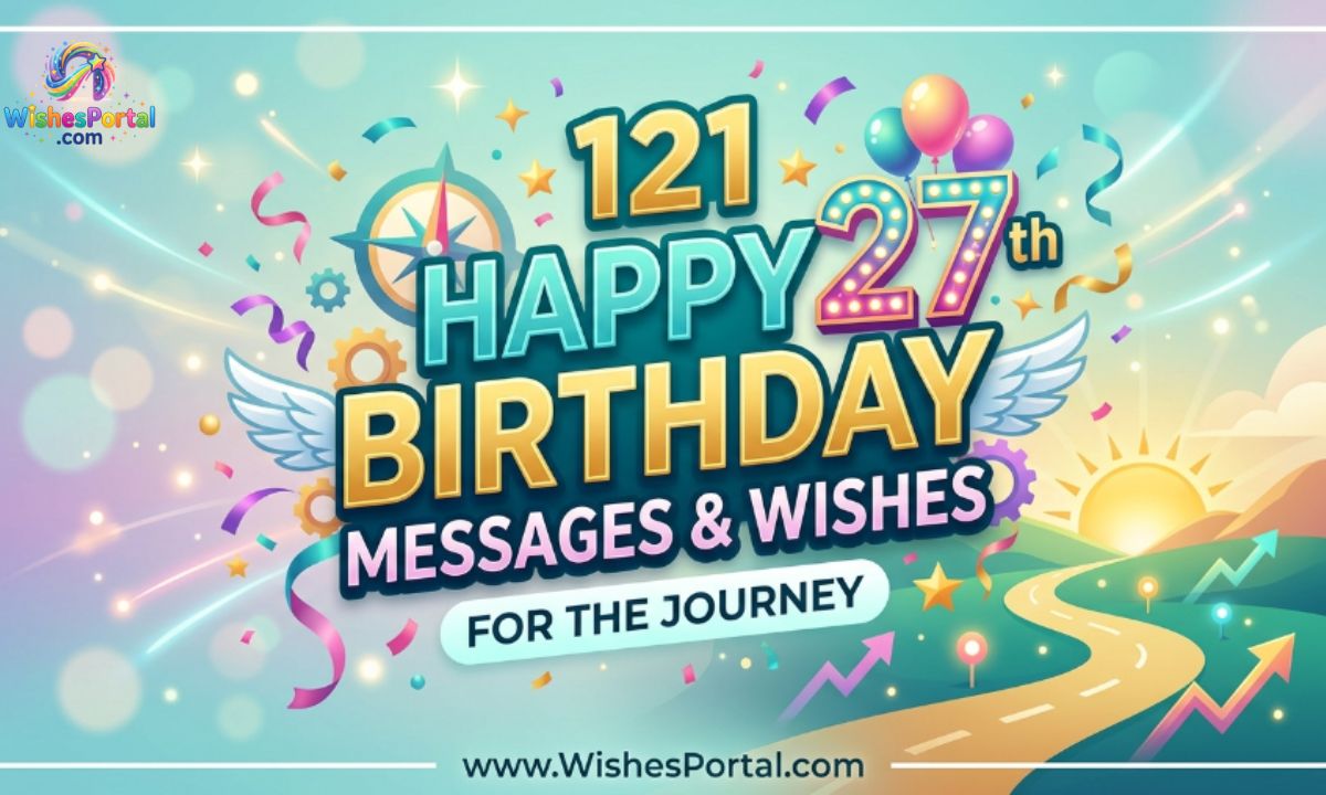 121 Happy 27th Birthday Messages & Wishes for the Journey