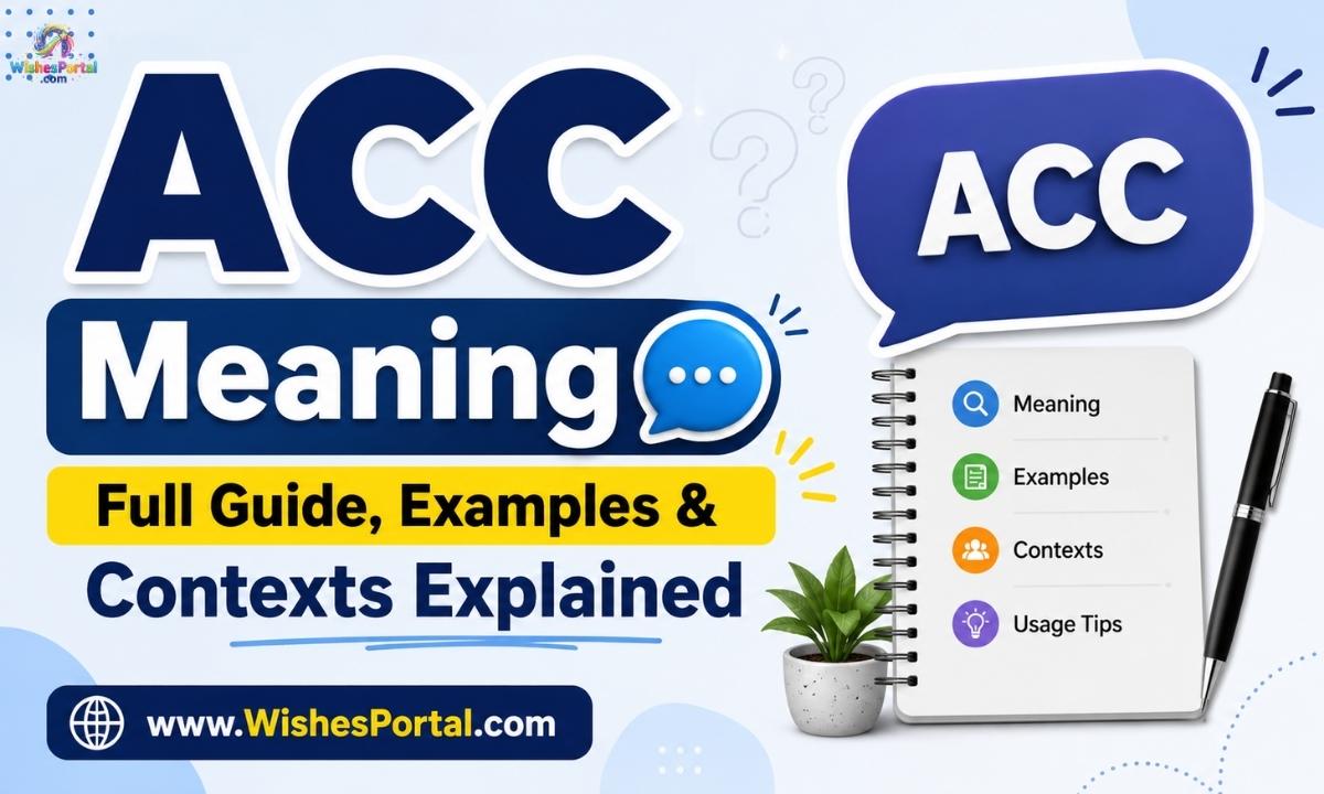 ACC Meaning 💬 Full Guide, Examples & Contexts Explained