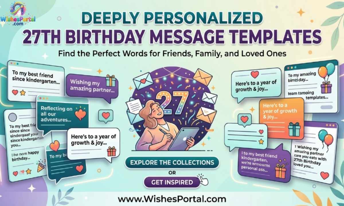 Deeply Personalized 27th Birthday Message Templates