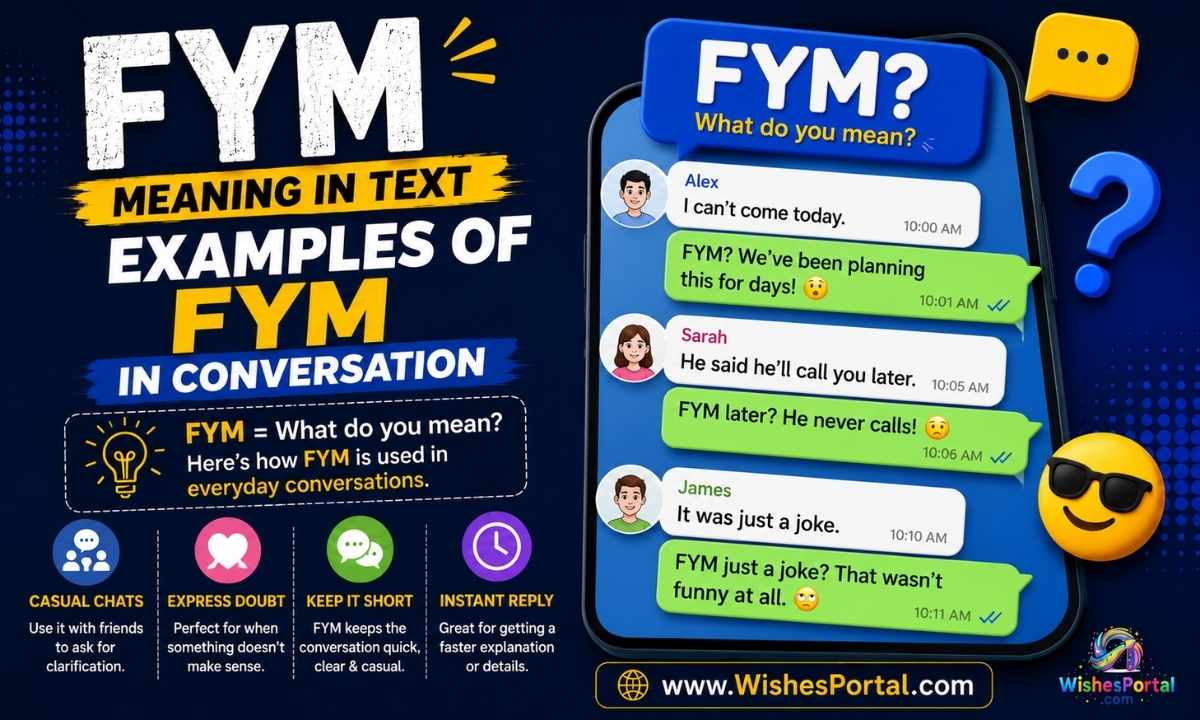 Examples of FYM in Conversation