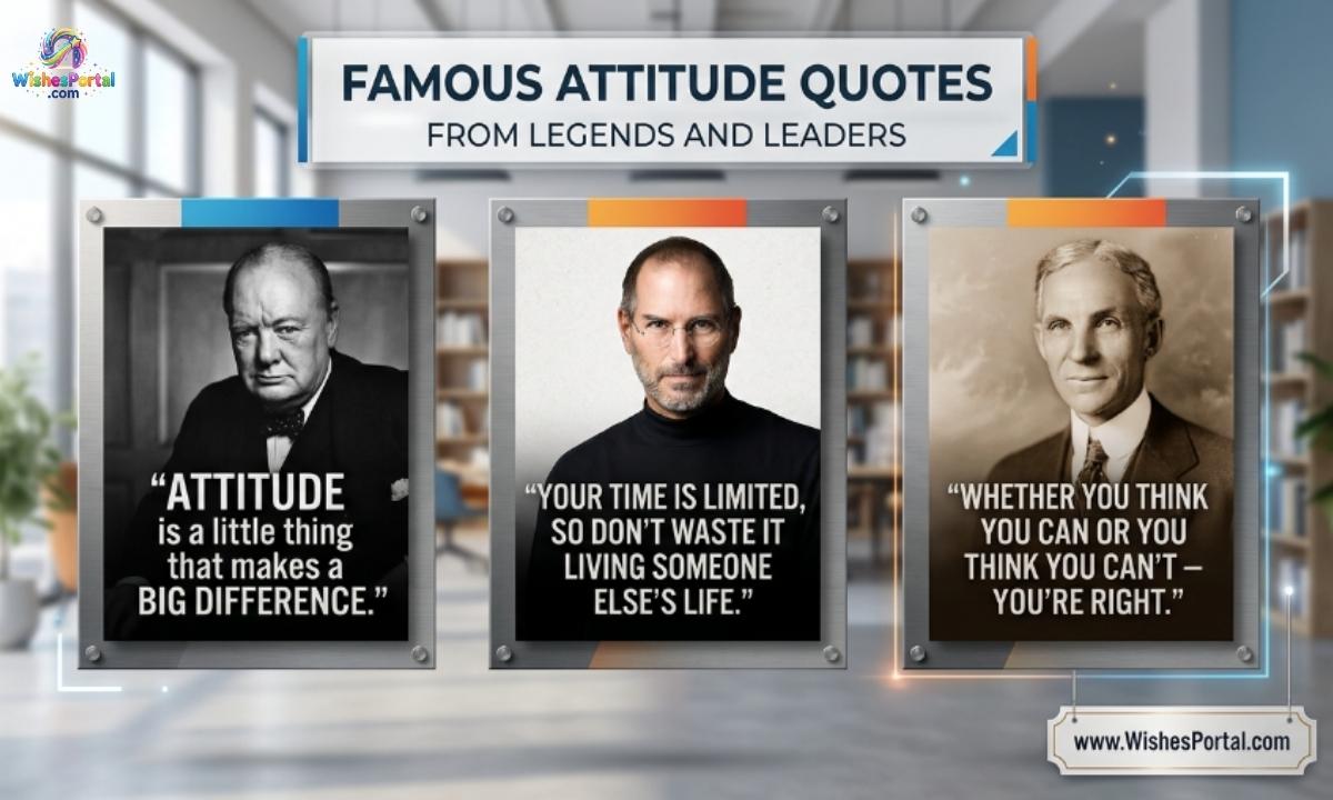 Famous Attitude Quotes from Legends and Leaders