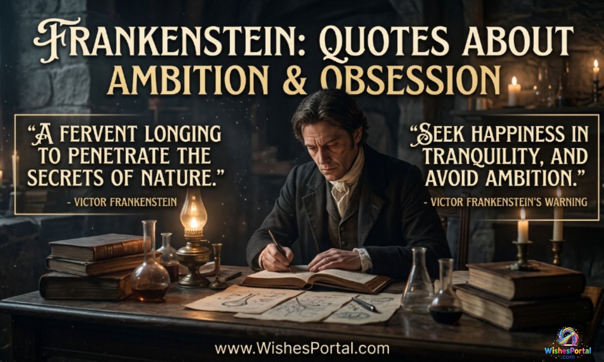 Frankenstein Quotes About Ambition and Obsession
