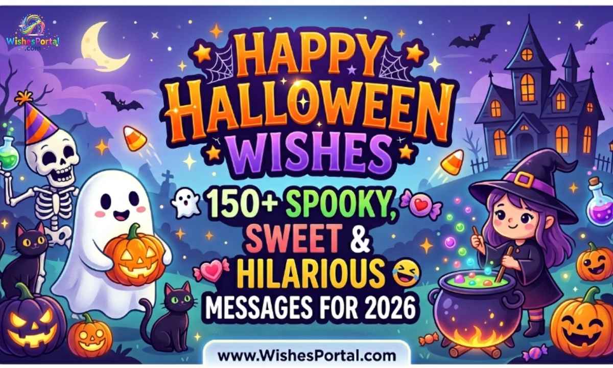 Happy Halloween Wishes 150+ Spooky, Sweet & Hilarious Messages for 2026 🎃👻