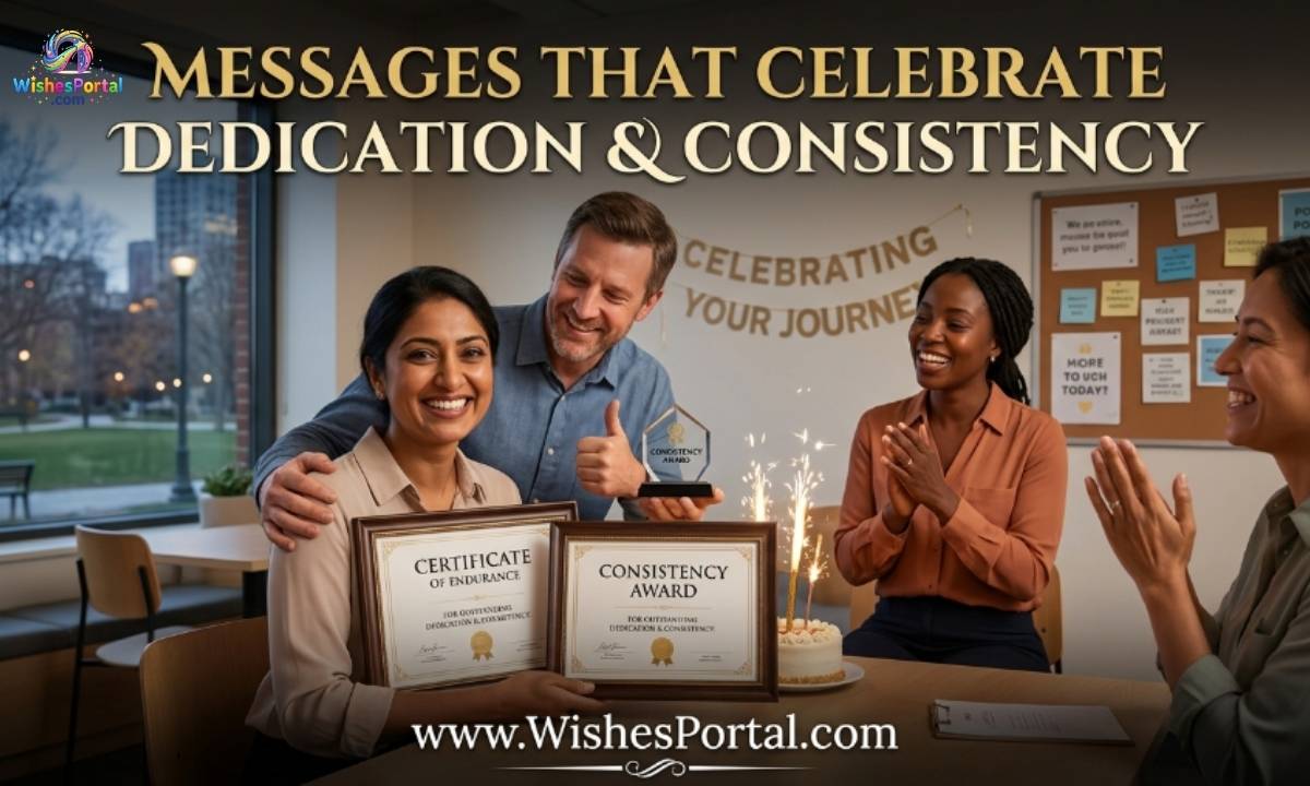 Messages That Celebrate Dedication and Consistency