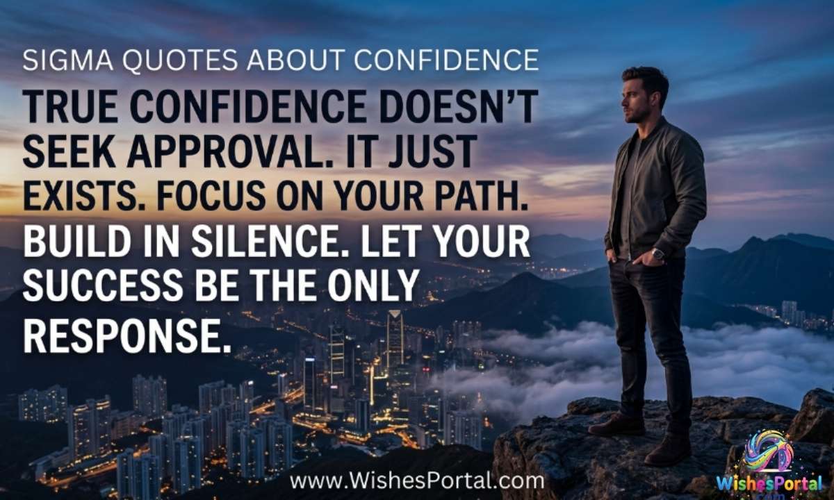 SIGMA QUOTES ABOUT CONFIDENCE