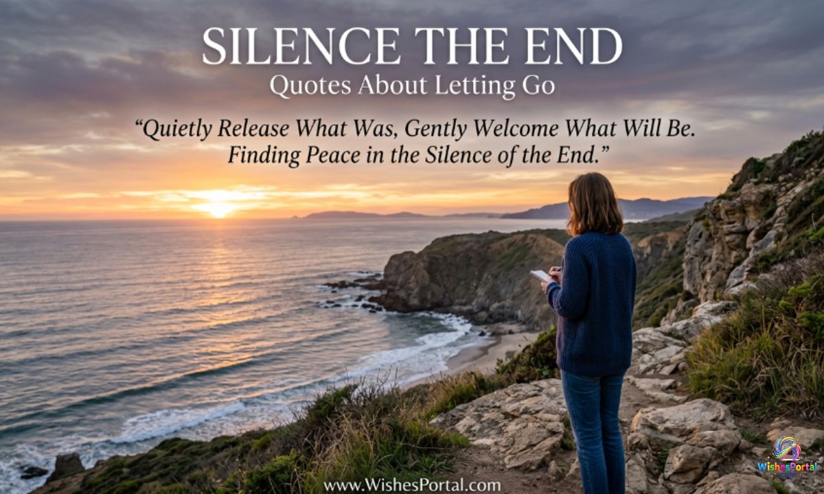 Silence the End Quotes About Letting Go