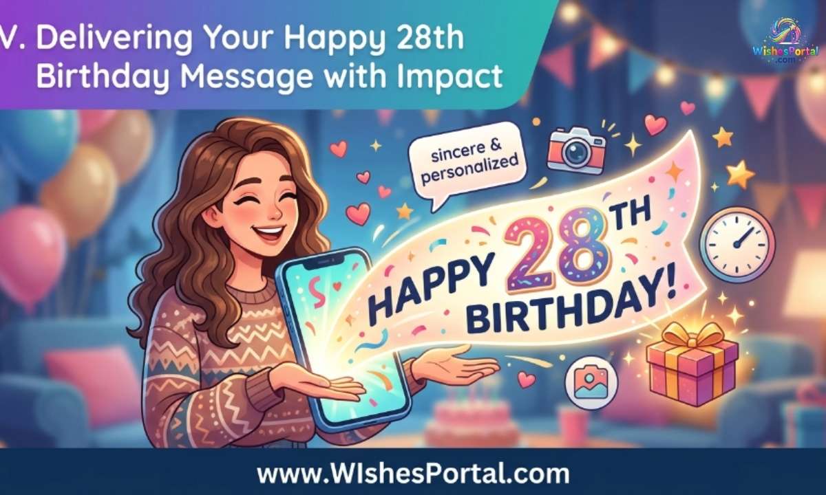 V. Delivering Your Happy 28th Birthday Message with Impact