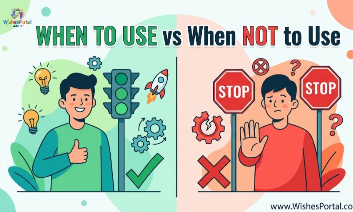 When to Use and When NOT to Use