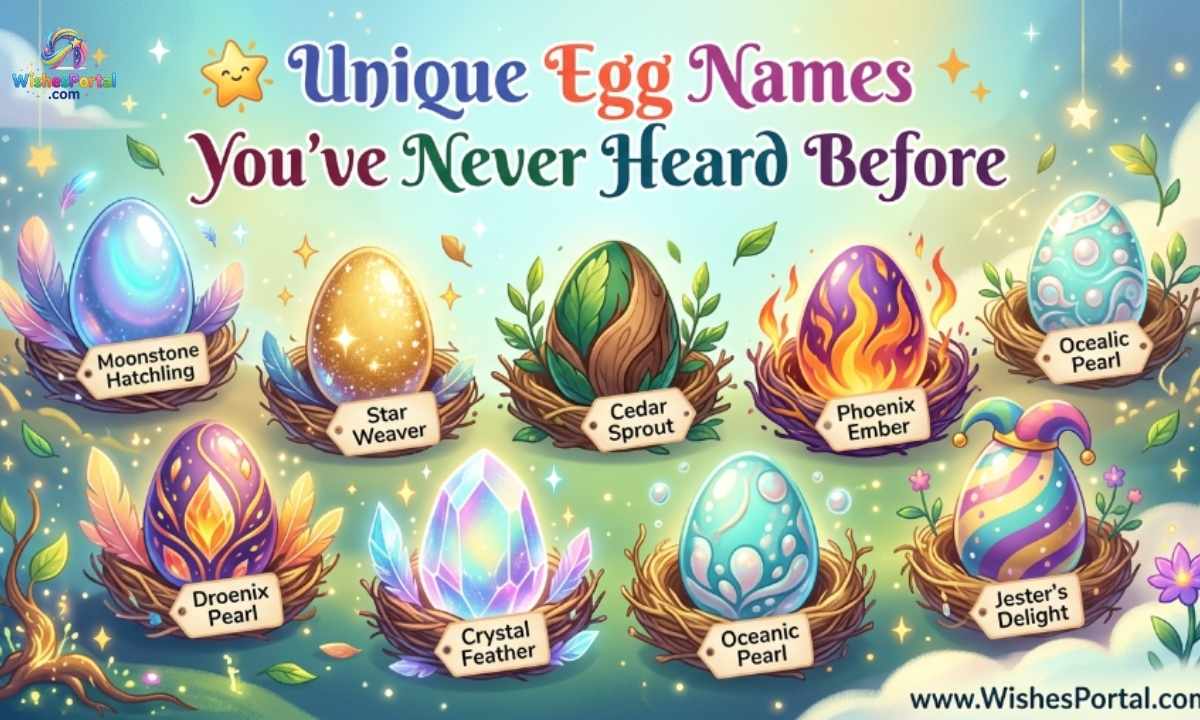 🌟 Unique Egg Names You've Never Heard Before