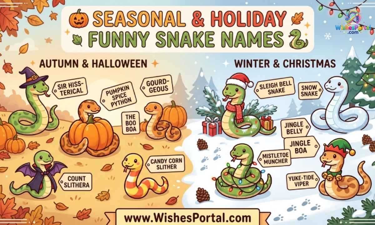 🎃 Seasonal & Holiday Funny Snake Names