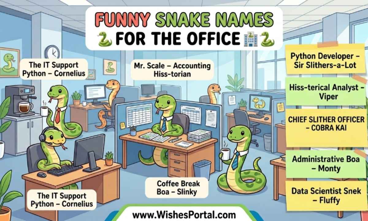 🏢 Funny Snake Names for the Office