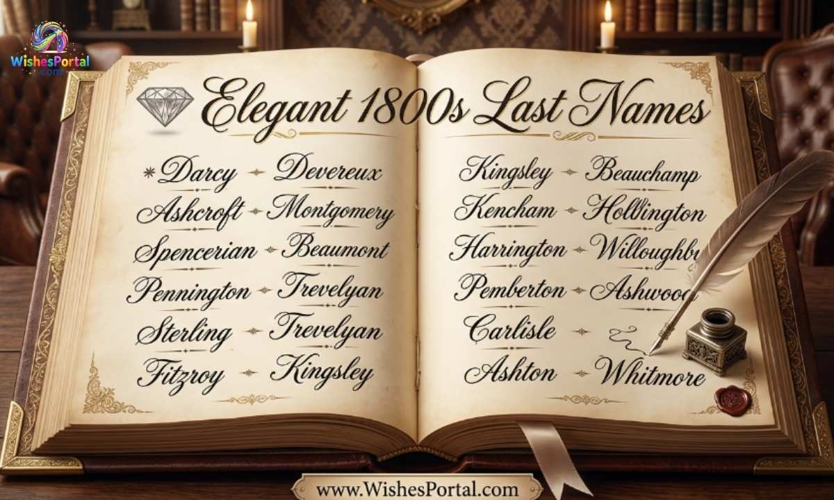 💎 Elegant 1800s Last Names