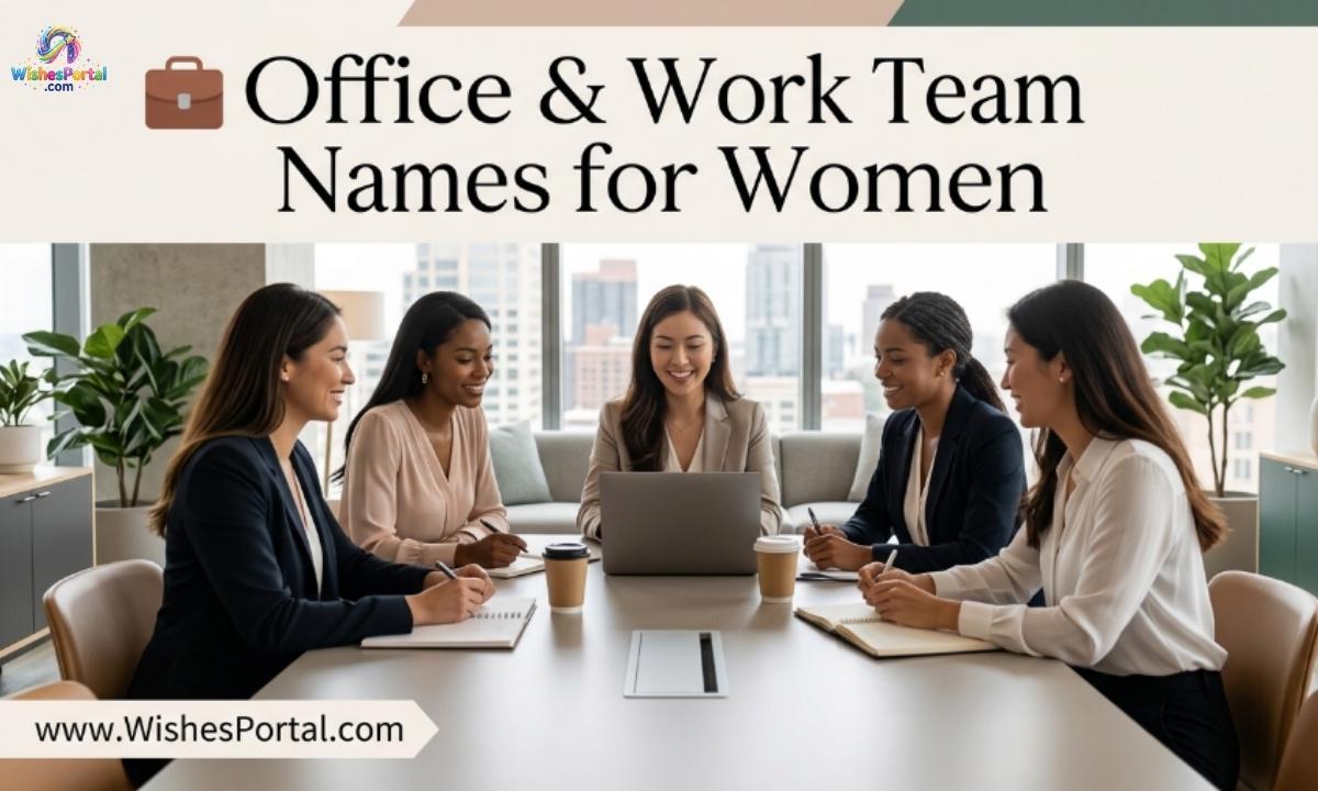 💼 Office & Work Team Names for Women