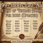 🔥 199+ 1800s Last Names Ultimate List of Vintage Family Names for 2026 (Updated)