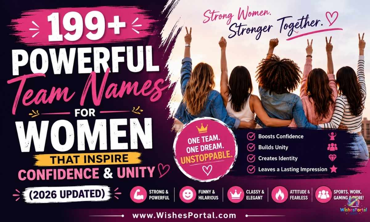 🔥 199+ Powerful Team Names for Women That Inspire Confidence & Unity (2026 Updated)