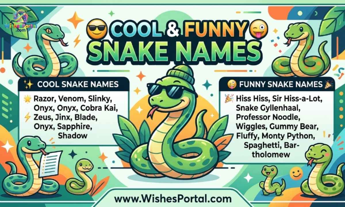 😎 Cool & Funny Snake Names