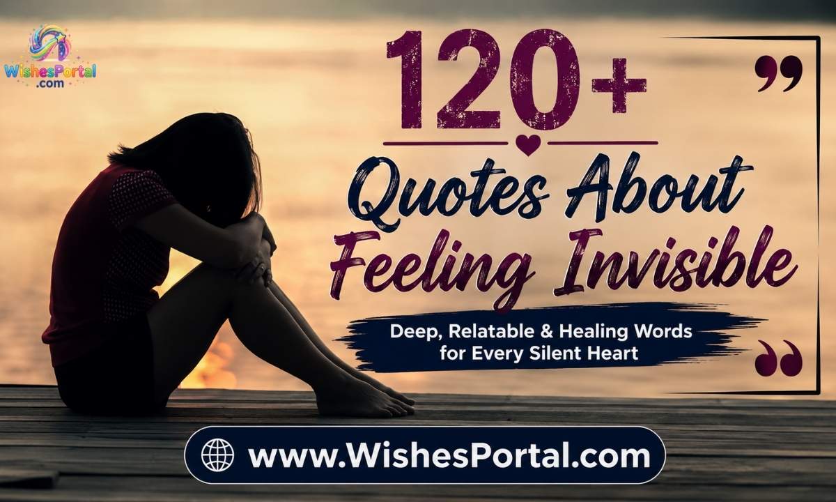 120+ Quotes About Feeling Invisible – Deep, Relatable & Healing Words for Every Silent Heart
