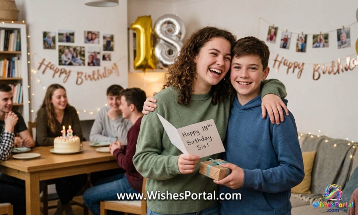 18th Birthday Wishes for a Sibling