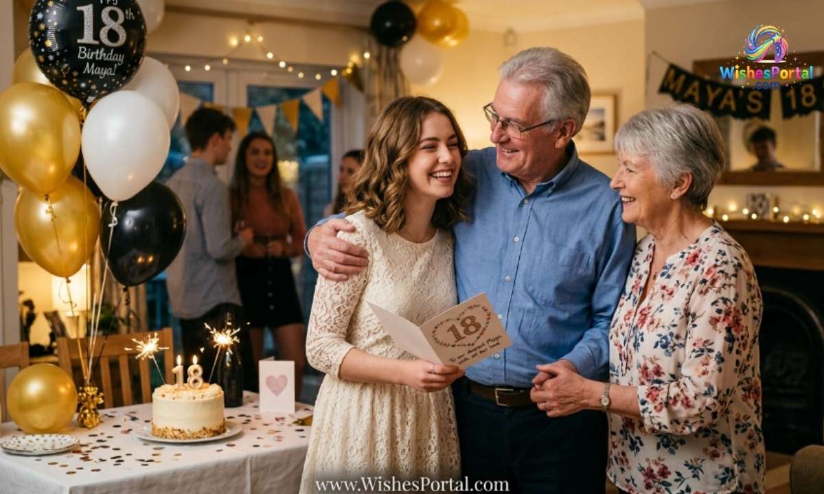 18th Birthday Wishes from Parents or Grandparents