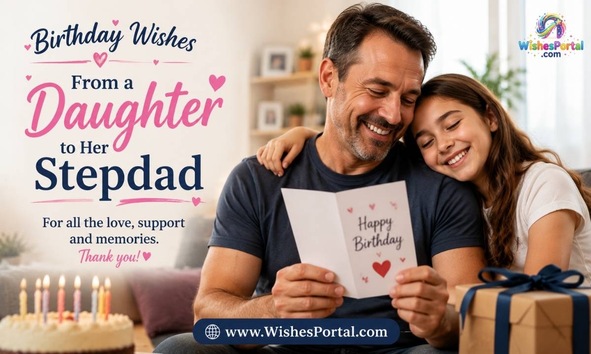 Birthday Wishes From a Daughter to Her Stepdad