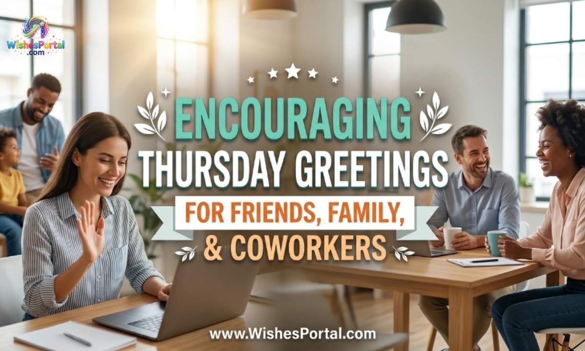 Encouraging Thursday Greetings for Friends, Family, and Coworkers