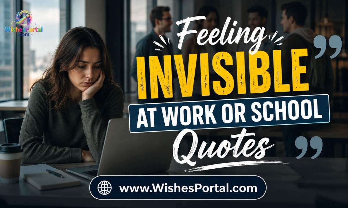 Feeling Invisible at Work or School Quotes