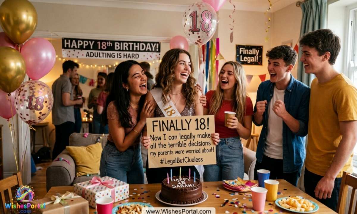Funny 18th Birthday Wishes