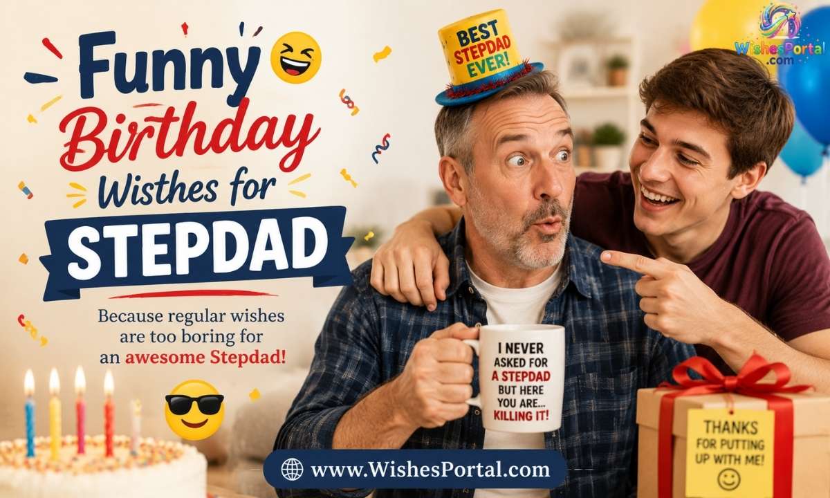 Funny Birthday Wishes for Stepdad