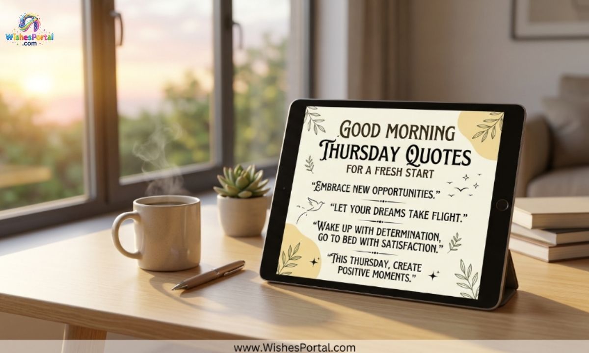 Good Morning Thursday Quotes for a Fresh Start