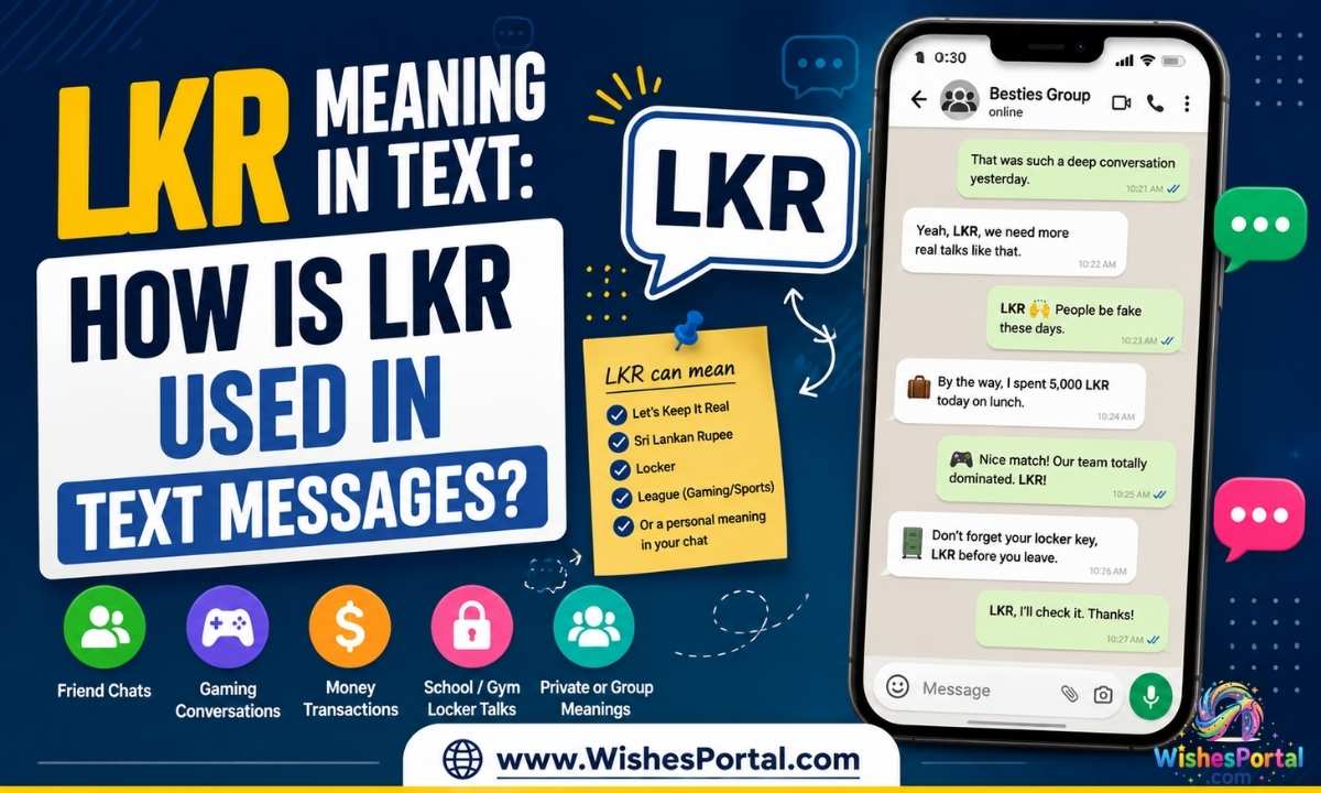 How Is LKR Used in Text Messages