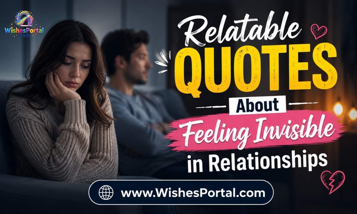 Relatable Quotes About Feeling Invisible in Relationships