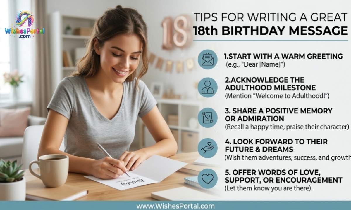 Tips for Writing a Great 18th Birthday Message