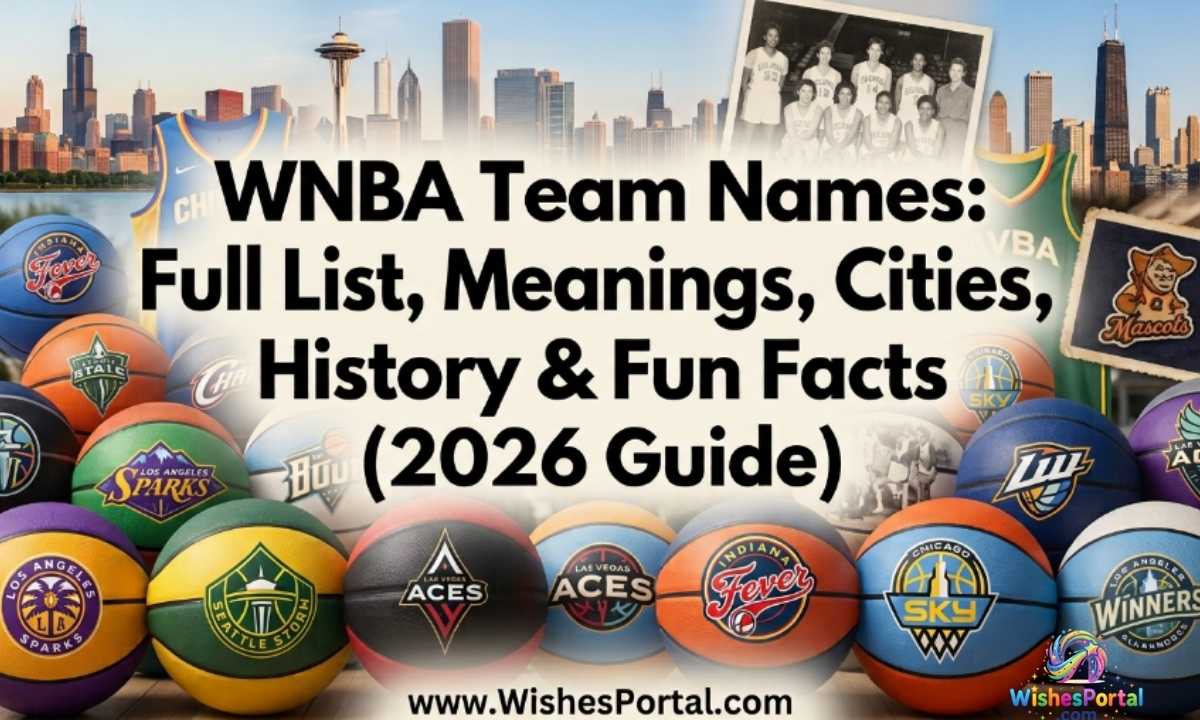 WNBA Team Names Full List, Meanings, Cities, History & Fun Facts (2026 Guide)