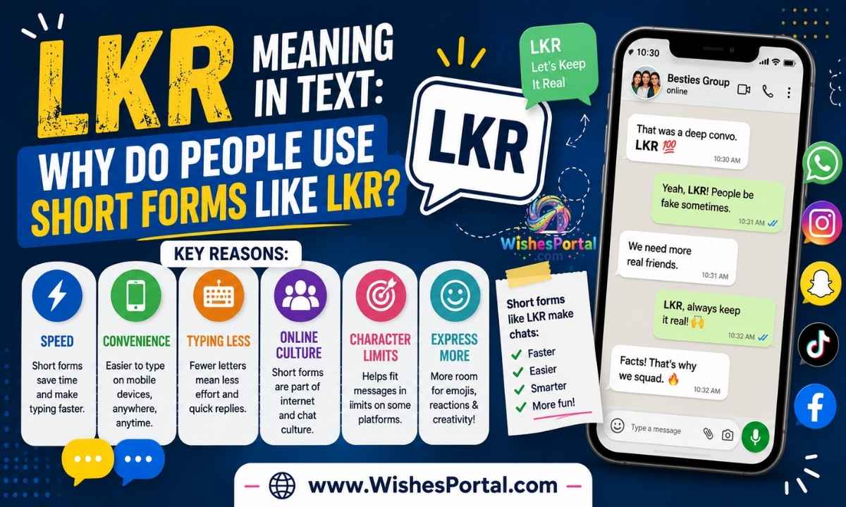 Why Do People Use Short Forms Like LKR