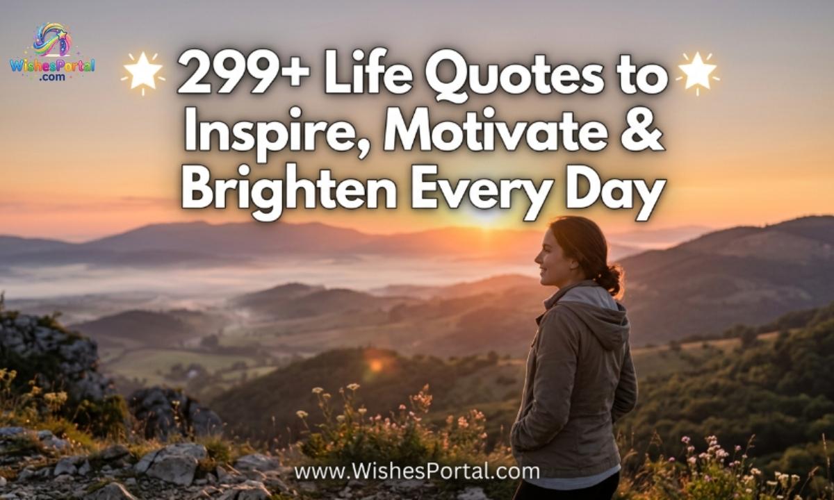 🌟 299+ Life Quotes to Inspire, Motivate & Brighten Every Day
