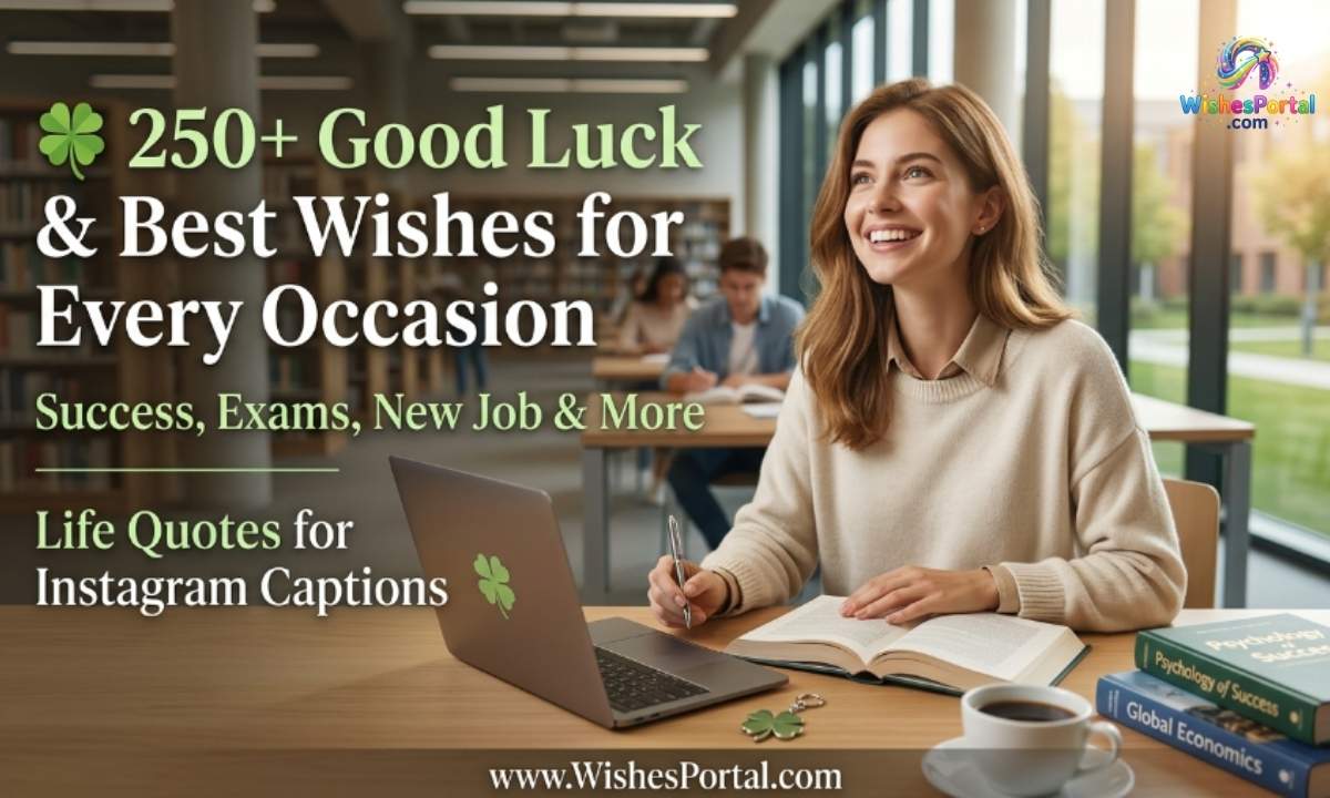 🍀 250+ Good Luck and Best Wishes for Every Occasion (Success, Exams, New Job & More)