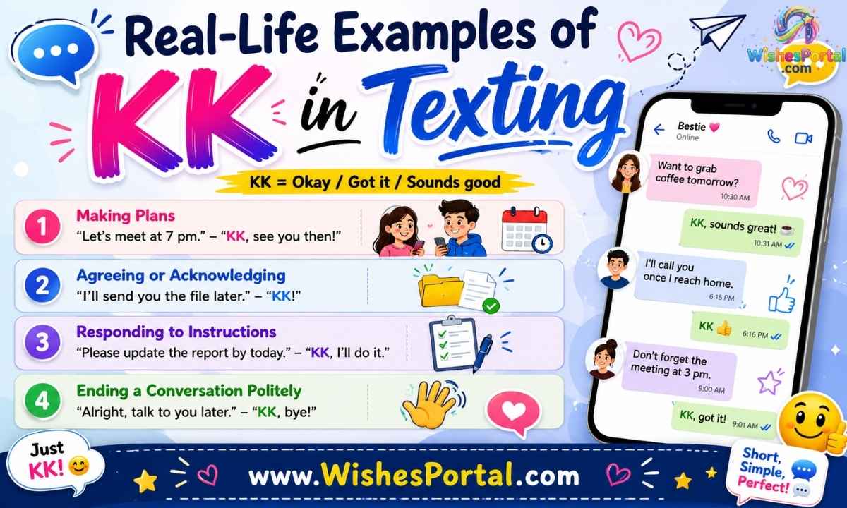 💬 Real-Life Examples of KK in Texting
