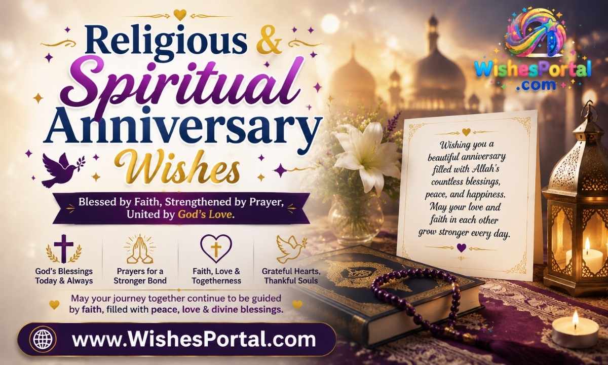 Religious & Spiritual Anniversary Wishes